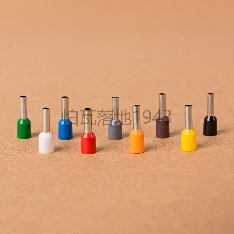 E6010 欧式端子冷压 插针管型端子接线端子铜鼻子 针型端子