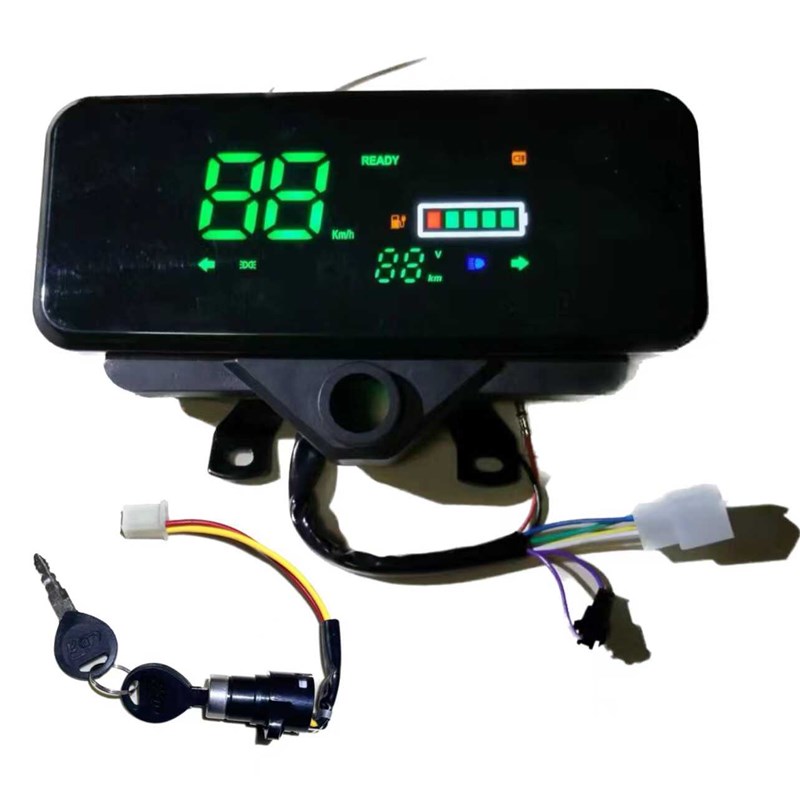 数码显示仪表台 48v60v72v电动车摩托车数显液晶仪表盘