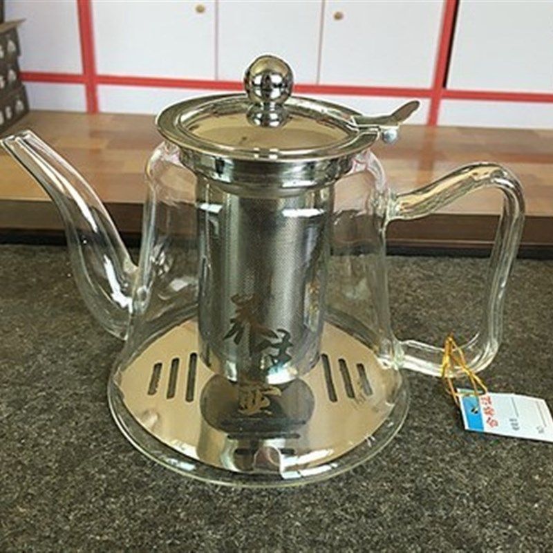 电磁炉用透明茶壶玻璃过滤 煮茶壶 花茶茶壶 烧水茶壶 加热茶具