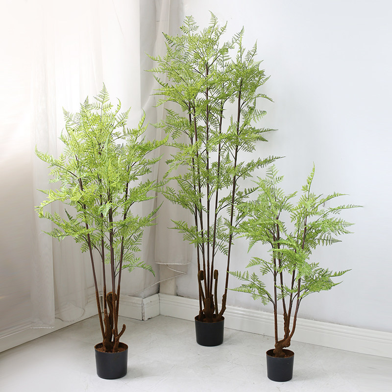 仿真绿植盆栽家居植物造景摆件厥树龟背树客厅大堂公司装饰仿真树