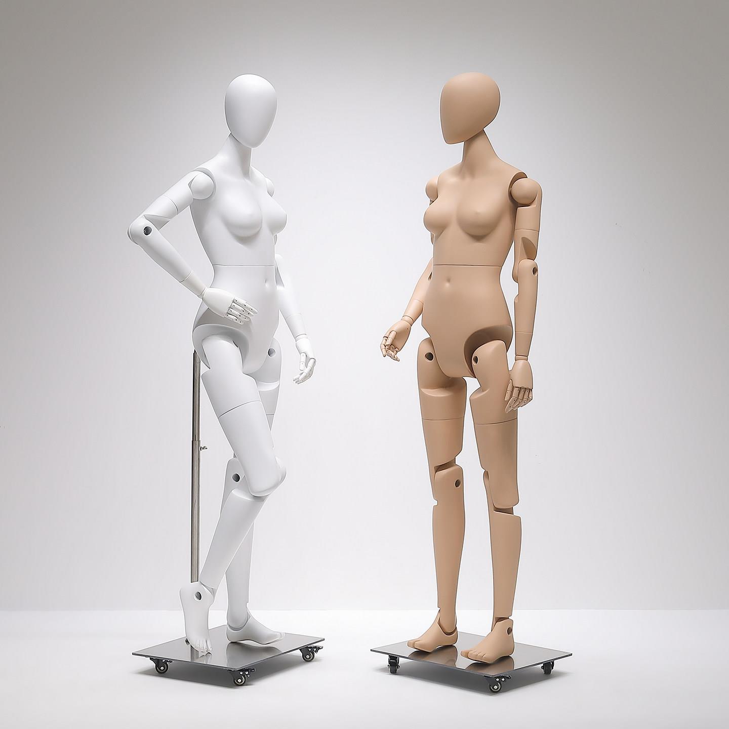 ai运动跑步机器人模特道具女展示架人台全身假人可活动关节模型