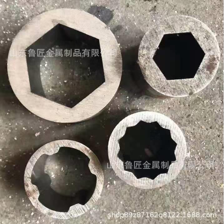 20#精密异型钢管 外圆内六光亮管 内花键无缝管适用农业机械转轴