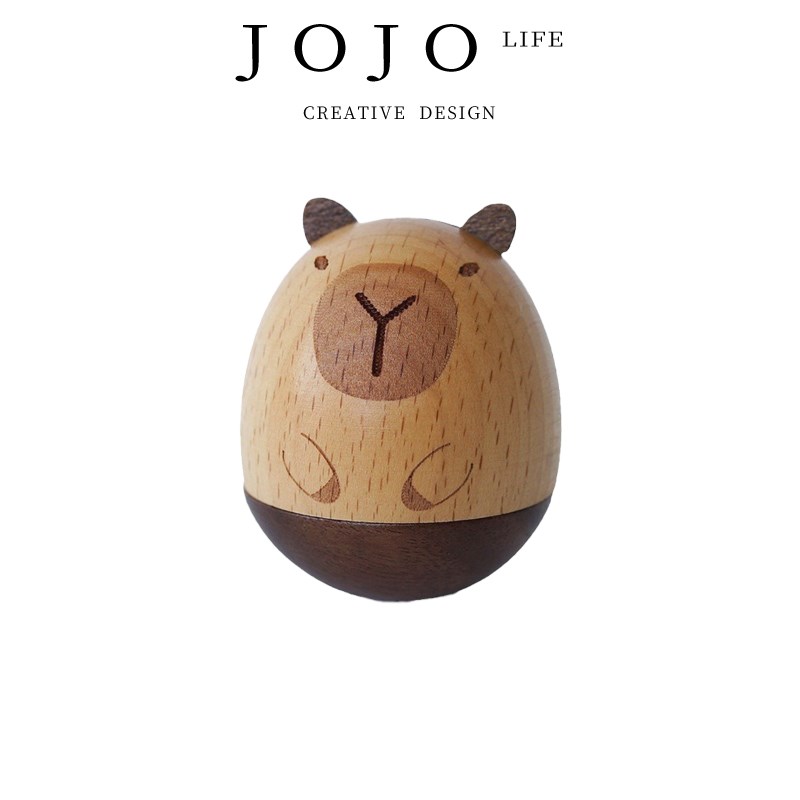 JOJOS L. PD.Slate.办公桌面治愈装饰品小摆件不倒翁玩具  片石