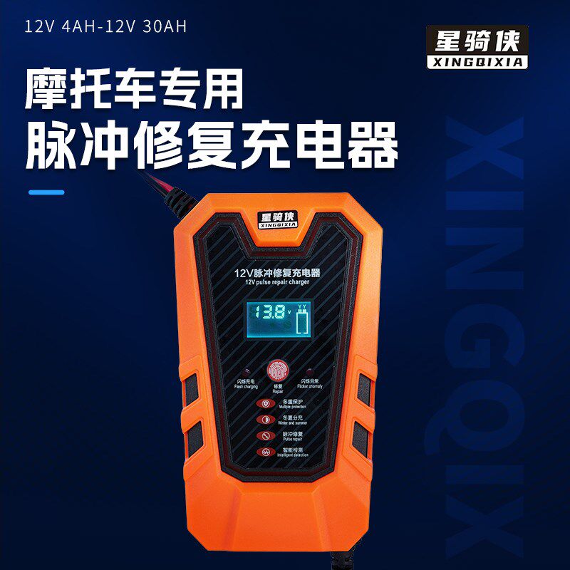 巧格125机车充电器12v福喜旭鹰巡鹰125蓄电池充电机NMAX155