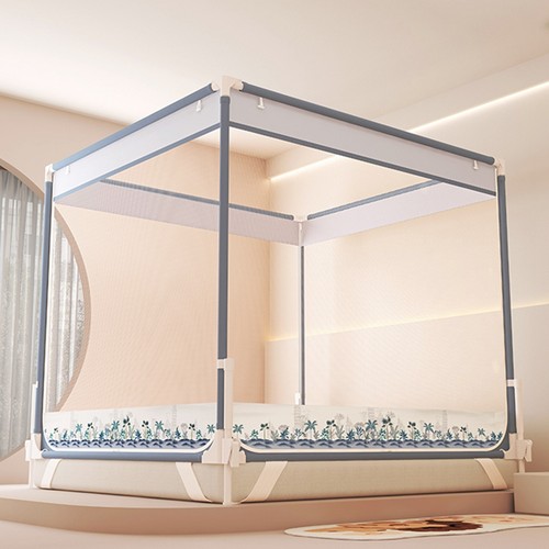 防护围栏三开门防蚊防摔婴儿防止掉床2025新款家用卧室儿童坐床式