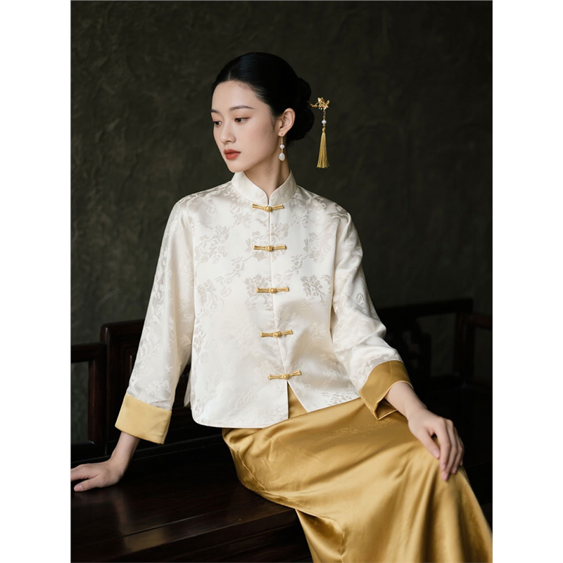 女国风2025秋季外套半身裙两件套