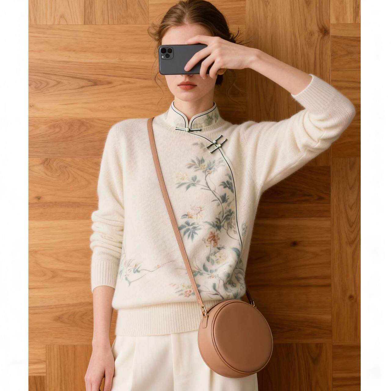 新中式女装国风毛衣气质高级感超好看针织内搭上衣女2025秋季新款,女装/女士精品,大码内搭,淘宝优惠券,粉丝福利购,淘宝优惠卷