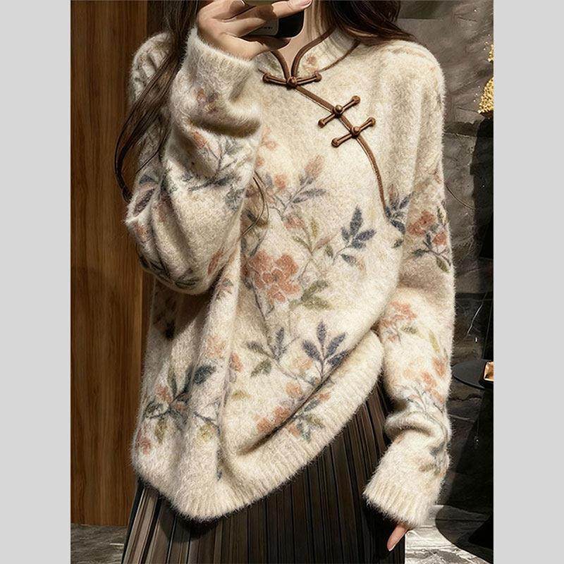 新中式国风毛衣女款2026新款慵懒高级感针织可外穿内搭上衣女秋冬,女装/女士精品,大码套装,淘宝优惠券,粉丝福利购,淘宝优惠卷