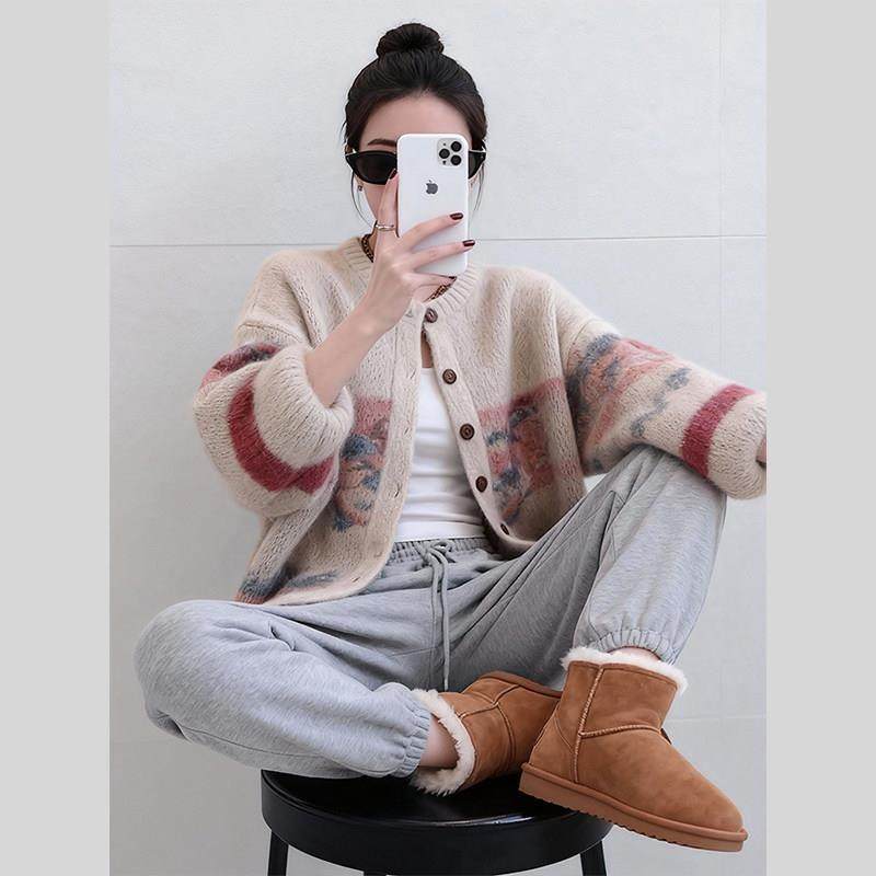 超好看慵懒高级感针织毛衣开衫外套女2026新款春季小个子大码女装,女装/女士精品,常规大码外套,淘宝优惠券,粉丝福利购,淘宝优惠卷