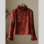 新中式 复古加厚上衣女 今年流行爆款 国风巨好看外套2025年冬季 新款