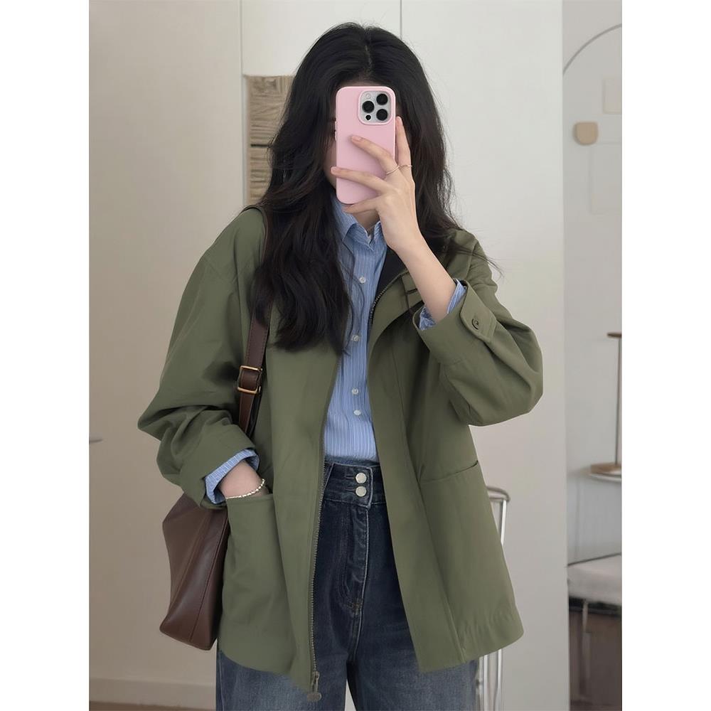 秋季韩版气质超好看夹克外套