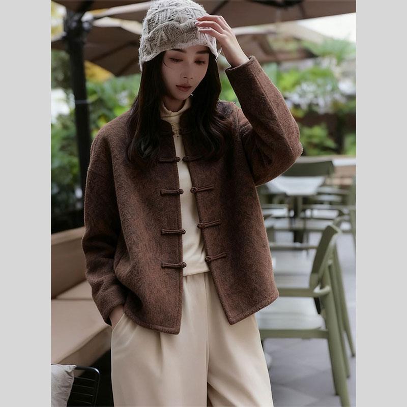 秋冬复古新中式国风禅意风外套