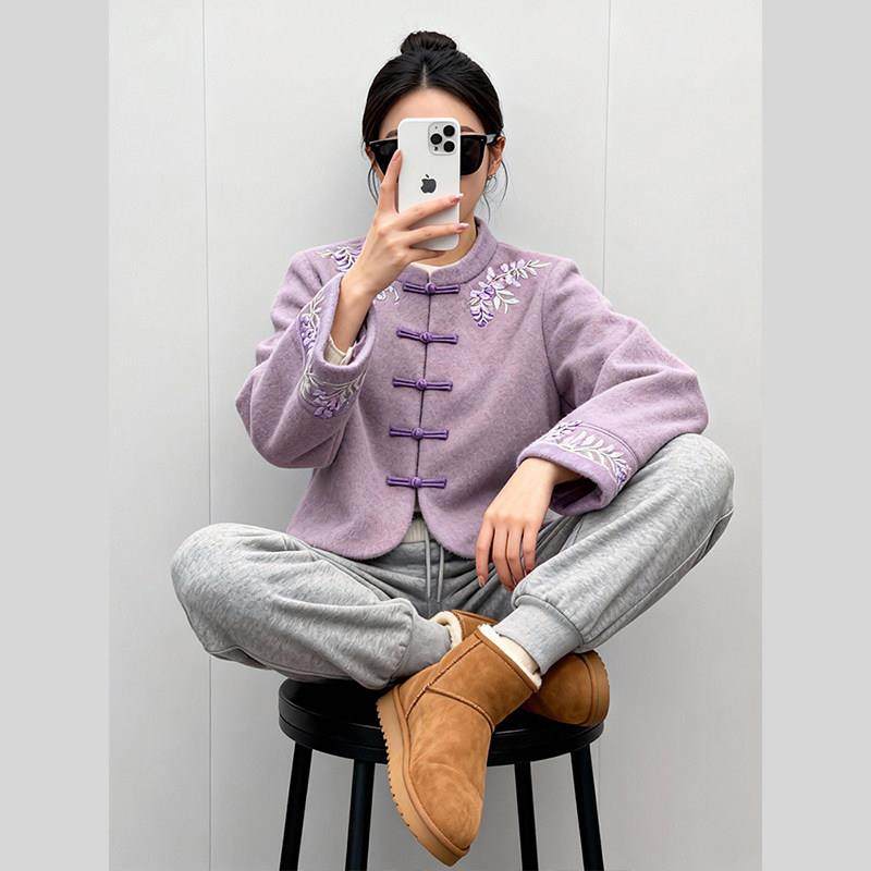 新中式女装国风毛呢外套2026新款今年流行爆款气质高级感独特复古,女装/女士精品,常规大码外套,淘宝优惠券,粉丝福利购,淘宝优惠卷