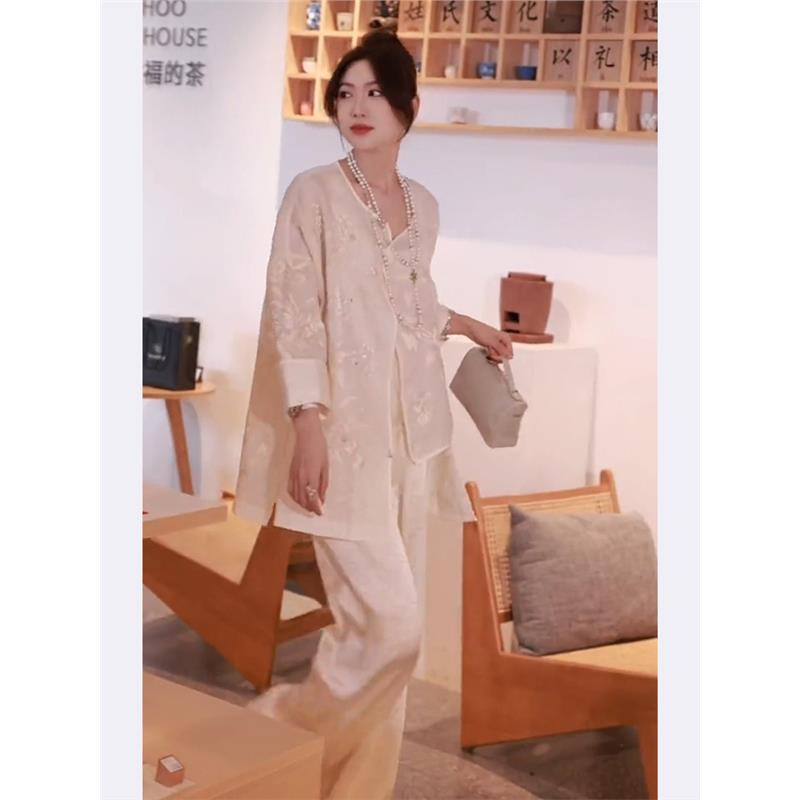 新中式女装国风白色防晒外套