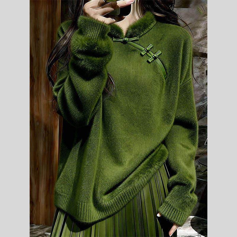 新中式国风毛衣女款2026新款慵懒高级感针织可外穿内搭上衣女秋冬,女装/女士精品,大码内搭,淘宝优惠券,粉丝福利购,淘宝优惠卷