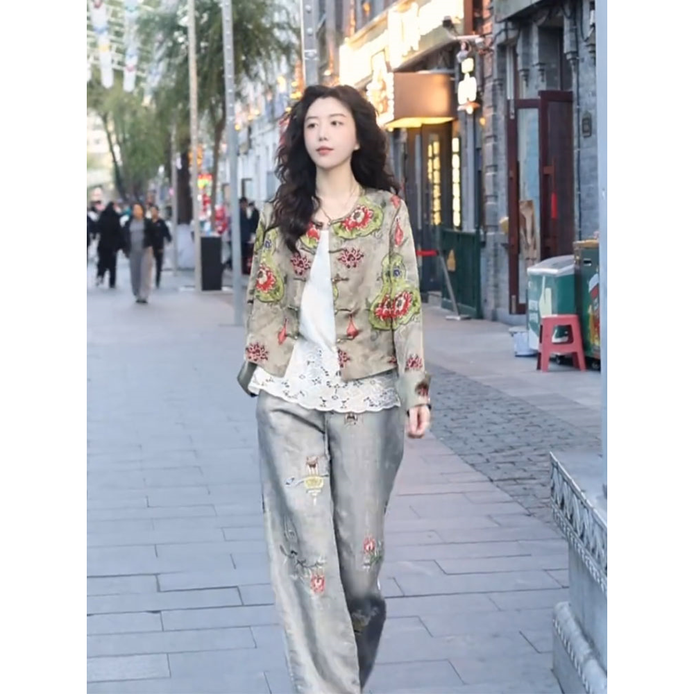 早秋气质高端独特新中式女装唐装