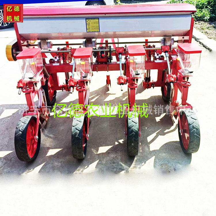 四轮车配套多用蔬菜精播机谷子高梁大豆机油菜施肥精播机6行新款