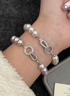 Ivy曼塔玫瑰施家珍珠手链