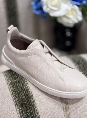 Z家 25SS 奢华商务松男士时尚休闲运动鞋三重交叉松紧带手工缝制