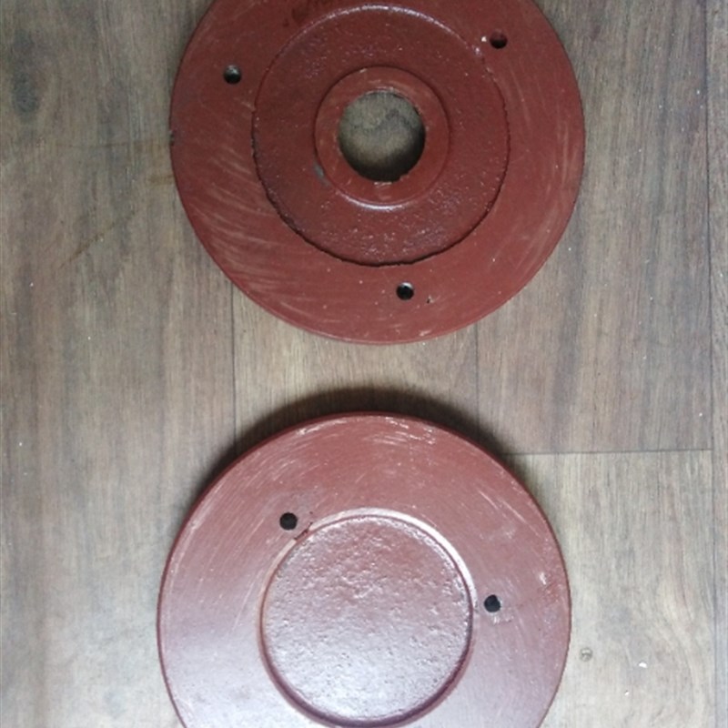 包邮175圆盘粉碎机配件 锰钢x磨盘 圆磨板 圆盘料盘  研磨板可开