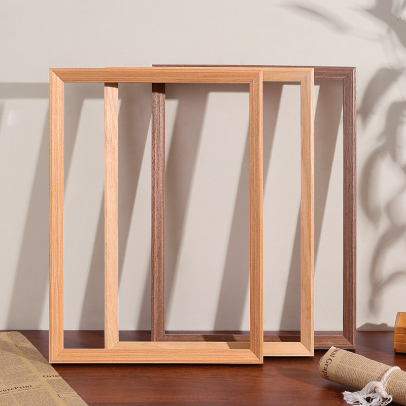 简约油画框外框装裱数字油画画框挂墙相框框架S裱框任意尺寸定制