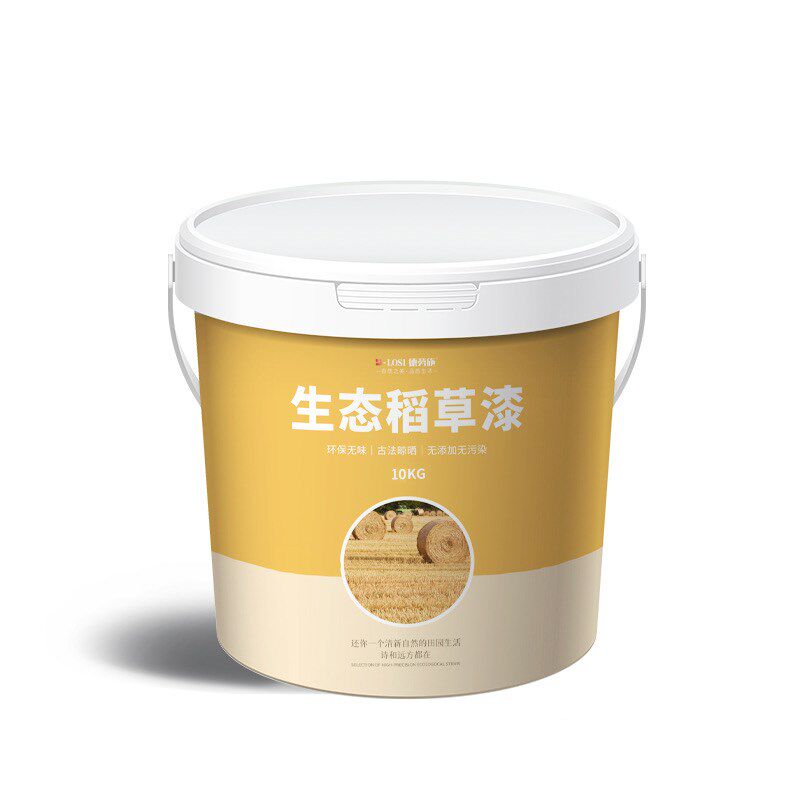 生态稻草漆民宿艺术漆稻草泥室内A肌理漆外墙艺术墙面漆涂料夯土