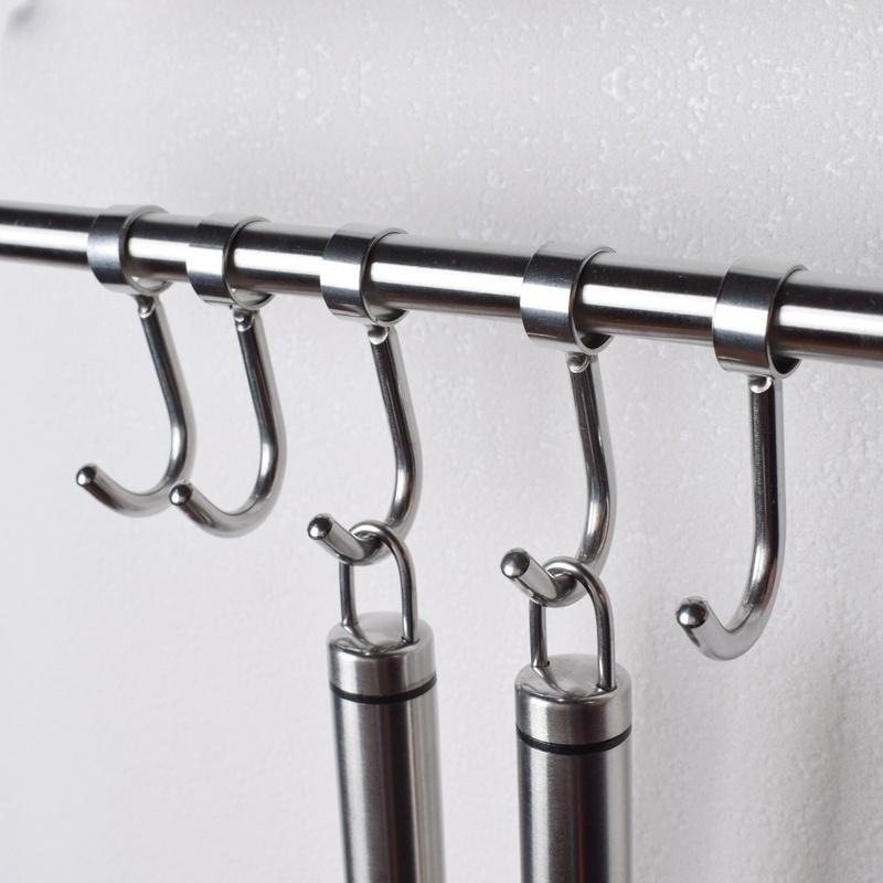 不锈钢套管钩圆管挂钩挂衣钩防风钩厨房挂杆吊钩多功能活动S钩,家装主材,挂钩/挂衣钩,淘宝优惠券,粉丝福利购,淘宝优惠卷