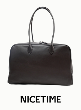 NICETIME通勤必备大容量托特包女士头层牛皮波士顿单肩手提包