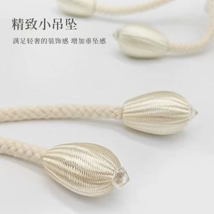 简约沙帘束带固定绑绳配件创意花朵收纳 可调节窗帘绑带现代时尚