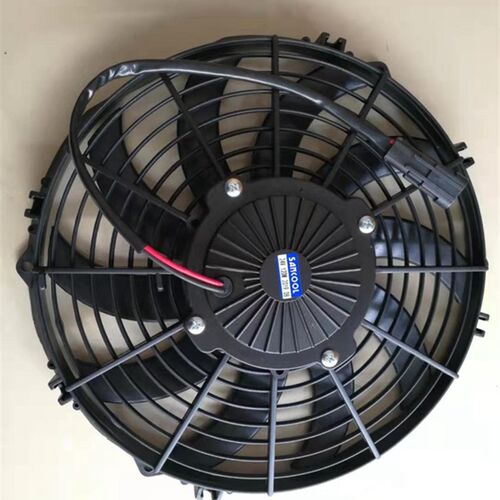 客车冷凝器空调电子扇12寸120W半挂货车散热水箱冷藏车风W扇24V12