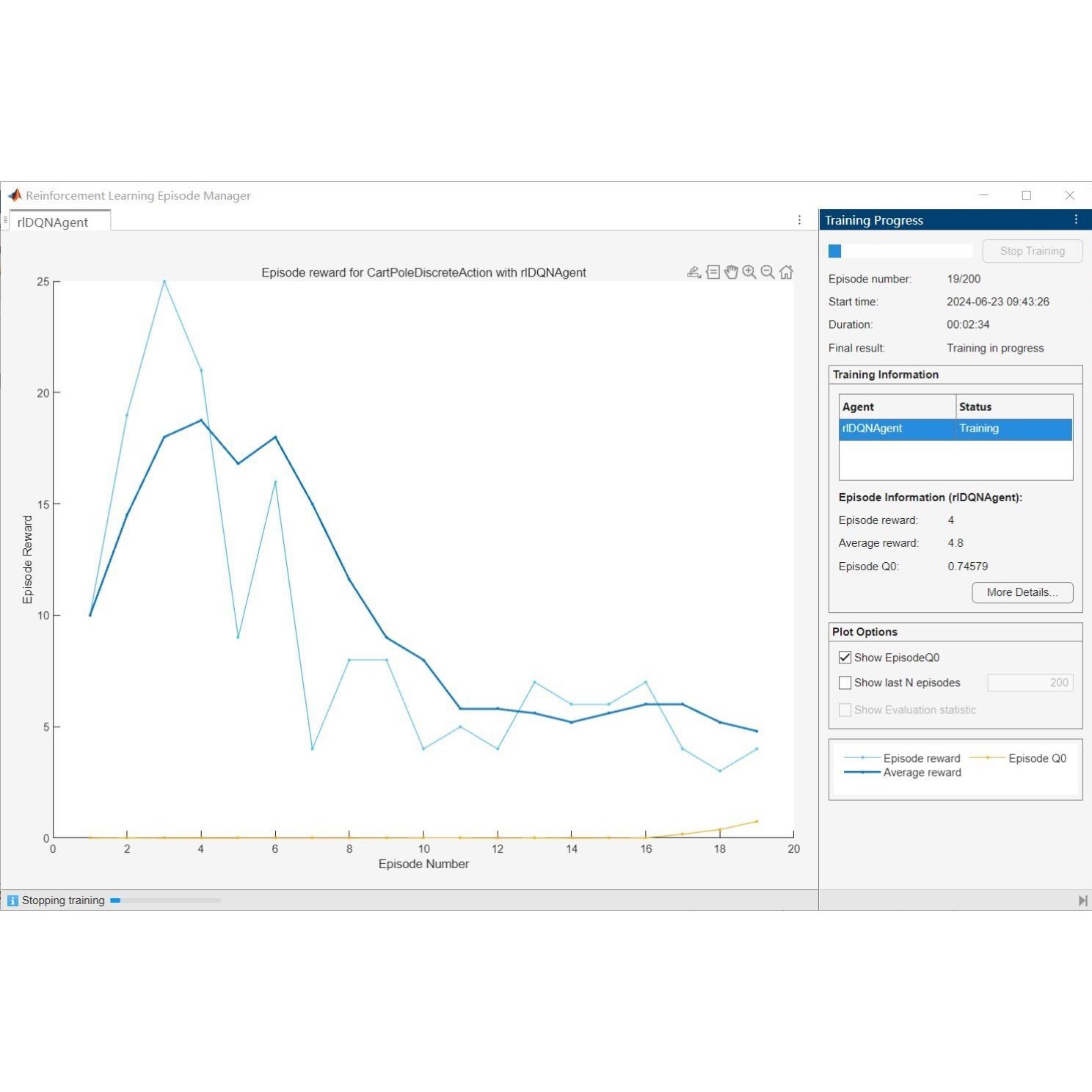Matlab深度强化学习DQN框架训练代码.送网络迷宫与倒立摆例子.