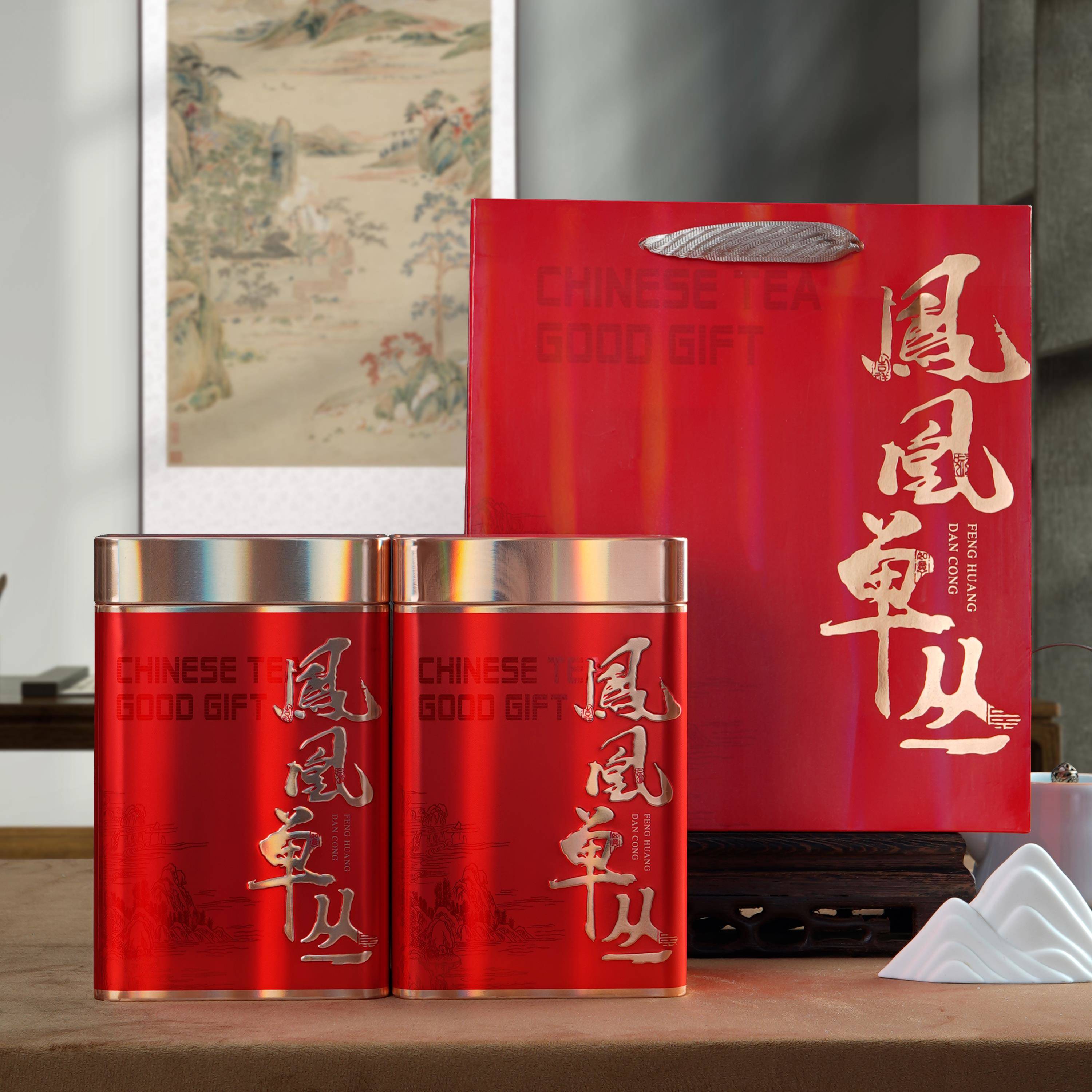 茶叶罐铁罐礼盒空盒凤凰单枞野生古树红茶一斤装茶叶包装空礼盒