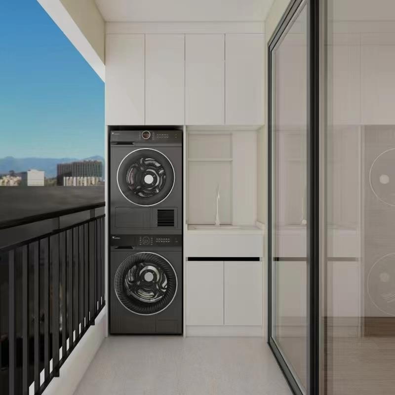 全屋定制全铝焊接整板阳台柜衣柜橱柜餐边柜储物柜铝合金定制家具