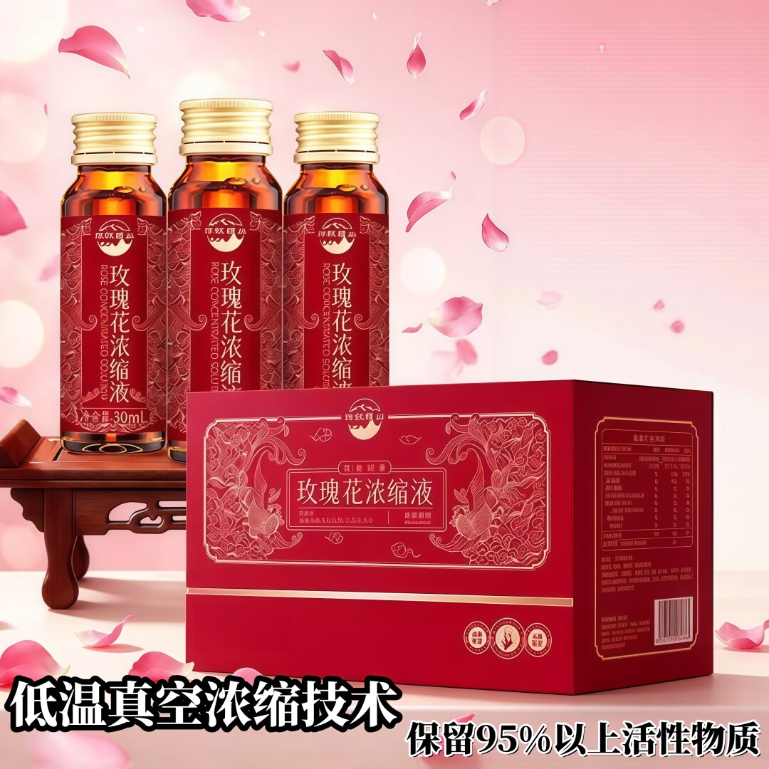玫瑰花浓缩液植物饮料低温萃取