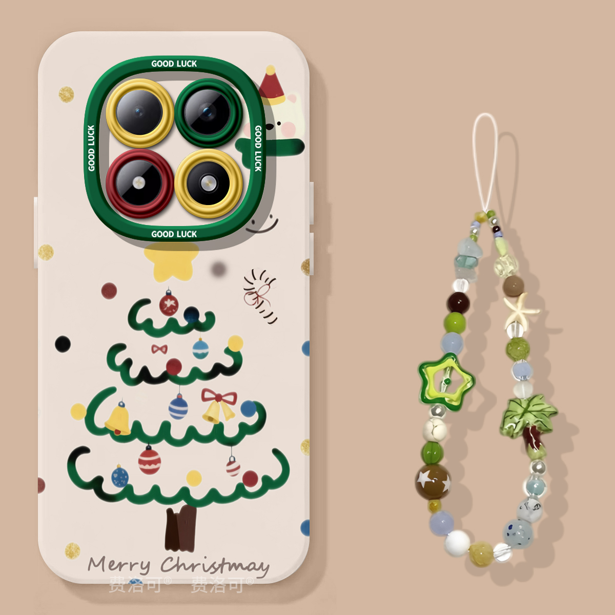 波点圣诞适用红米turbo4pro手机壳note13新款note15pro男款12防摔turbo3软10硅胶8的7redminote9小米高颜值套