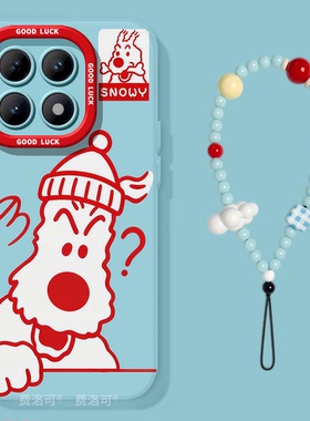 卡通蓝色小狗适用iqoo15手机壳iqoo13pro硅胶12全包防摔vivo爱酷9女款高级neo8pro超好看7se竞速版5创意11