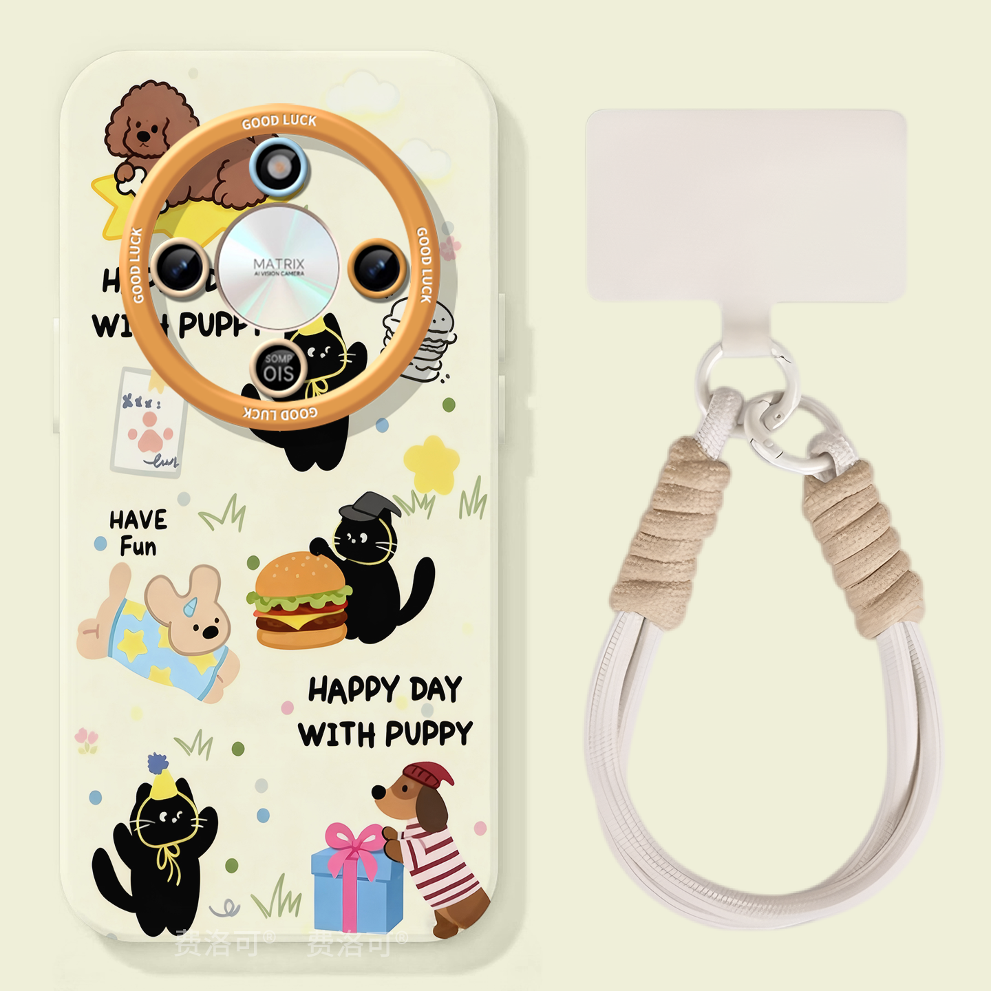 涂鸦小狗适用荣耀X70手机壳X60竞速版X50pro套x5o叉x30液态硅胶保护honor华为全包x20se高级x40镜头i