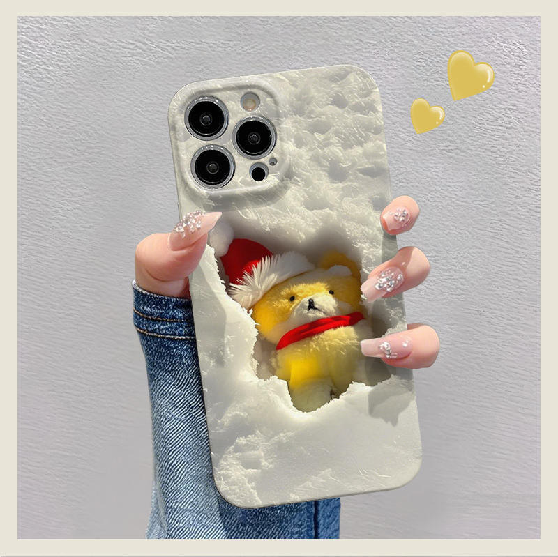 雪地娃娃适用苹果华为vivo小米oppo红米荣耀一加iPhone16手机壳15promax菲林14夏日i13新款12女mate70pro趣味