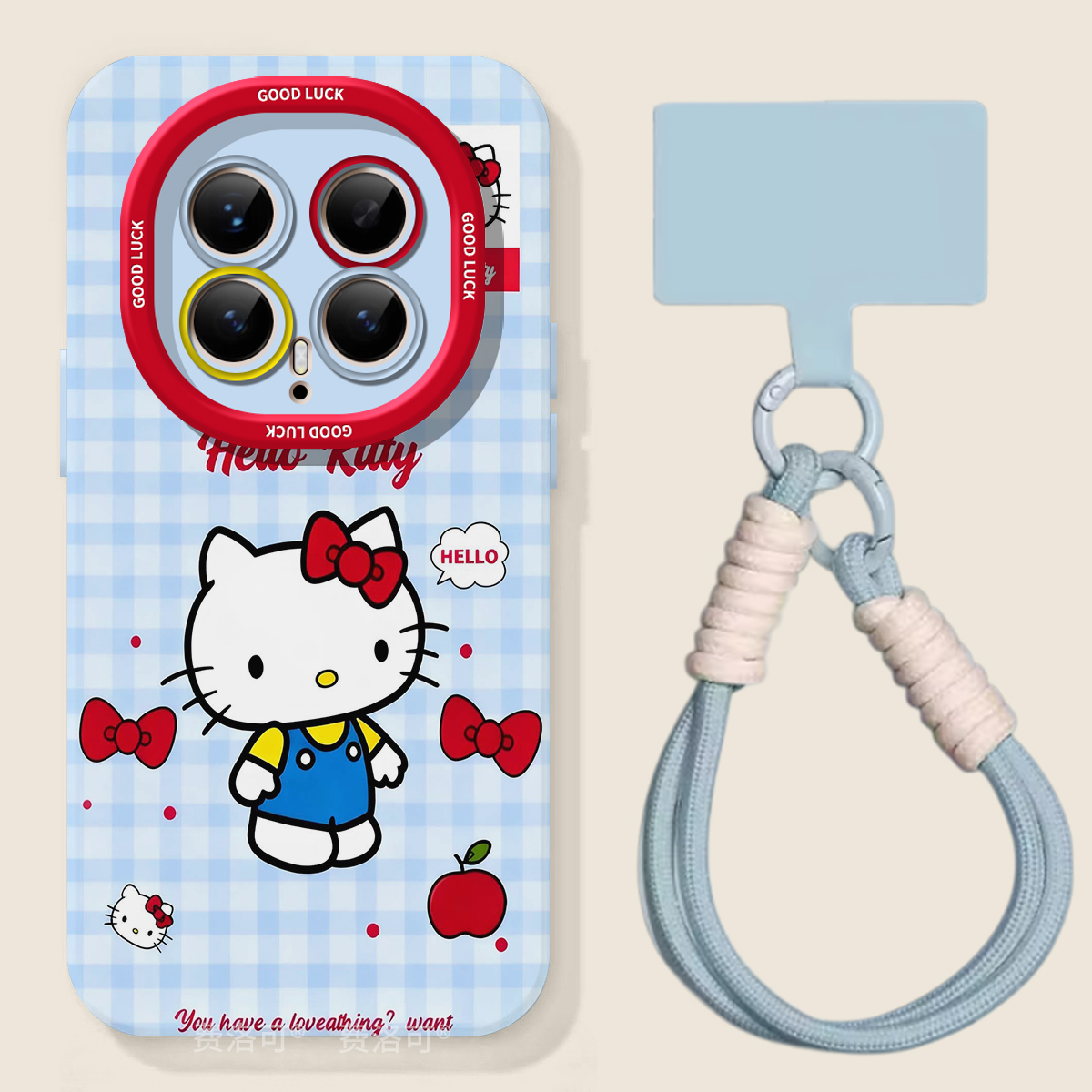 粉蓝格猫适用荣耀magic8手机壳新品magic8pro保护套创意honor全包防摔magic7pro外壳高级6至臻挂绳5华为4软壳