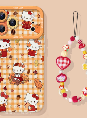 枫夜猫咪适用苹果17promax手机壳新款iphone16pro保护套15圣诞11马年x的全包ipone新年14plus高级ip13女12