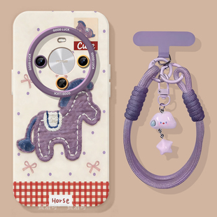 刺绣小狗适用华为畅享70x硅胶手机壳畅享70软壳60新款 70pro小众高级感Hi畅享80pro全包80防摔70s保护套