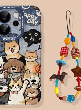 牛仔小猫适用oppoReno15手机壳reno14pro新款13趣味reno12马年11保护7se新年rone9外壳oppo套8软0PP010