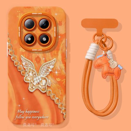 钻石小马适用红米turbo4pro手机壳note13新款note15pro全包12防摔turbo3软10外壳8的7redminote9小米高级好看