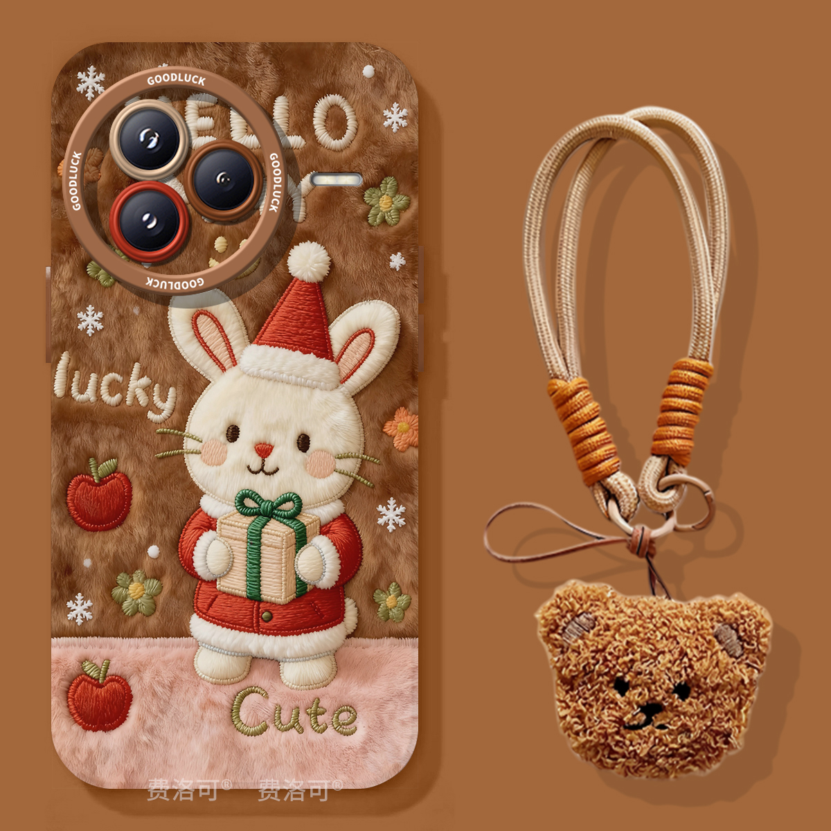 圣诞小兔适用小米civi5pro手机壳civi4新款mix4黑鲨5pro液态硅胶cv套civi3外壳cicv2系列civi全包新年cici