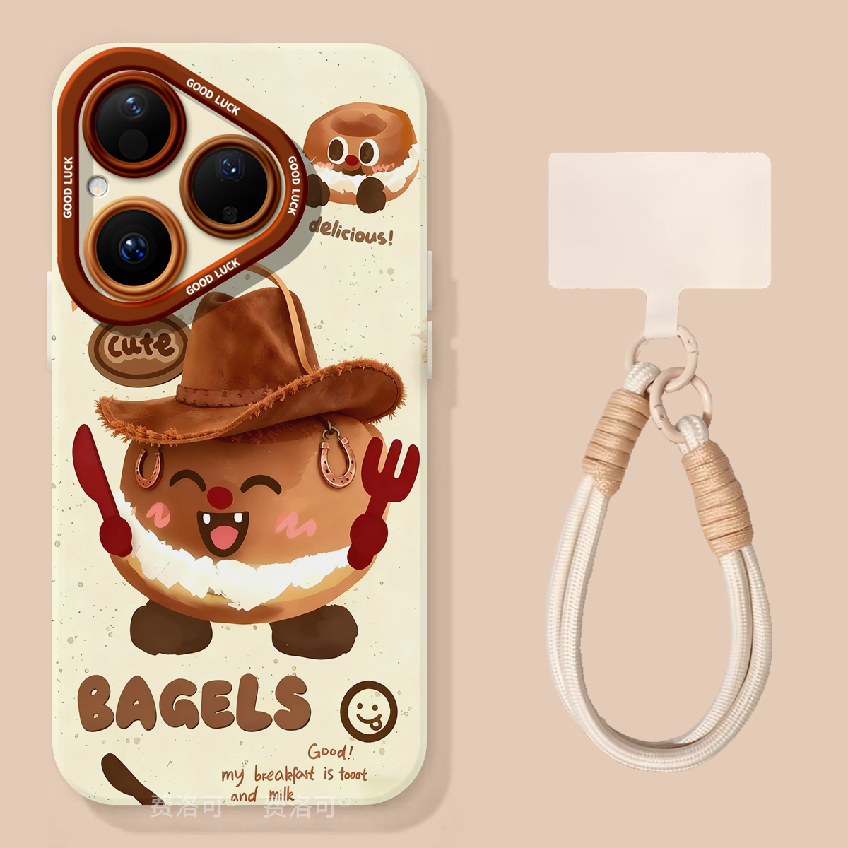 吐司贝果适用华为Pura80手机壳Pura70pro套p60pro+新款p50硅胶p40保护p7o加p30好看p20高级外壳高端p70ultra