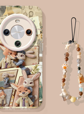 卡通朱迪尼克适用华为畅享70x硅胶手机壳畅享70专用60新款70pro小众保护壳Hi畅享80pro女生80防摔70s高颜值