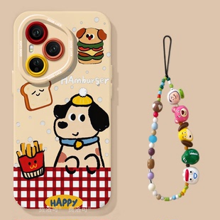 汉堡小狗适用华为荣耀400手机壳300pro新款100新机200硅胶50高端80镜头20s青春版90全包70保护壳30外壳女60
