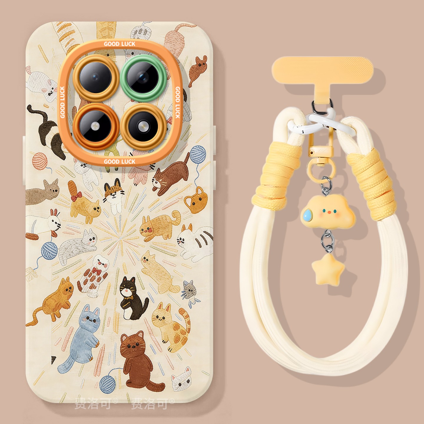 烟花猫咪适用红米turbo4pro手机壳note13新款note15pro全包12防摔turbo3软10外壳8的7redminote9小米高级创意