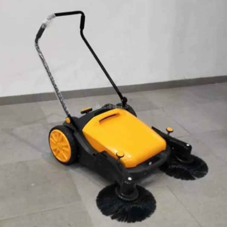 过道小型手推清扫机 公园马路扫地机 折叠式广场地面粉尘清扫机