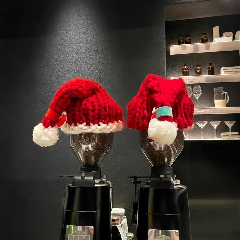 叮咚！圣诞装饰咖啡机圣诞节装饰摆件挂饰店铺商场氛围感场景布置